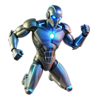 sereno minimalista un robótico exoesqueleto mejorando humano fuerza y agilidad, iluminado por dinámica Encendiendo, en un futurista estilo auténtico png