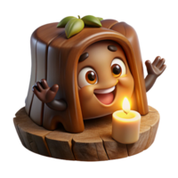 wonderful creative A mischievous brownie with a mischievous grin, hiding in a hollow log, lit by a beam of sunlight. Celtic mythology style detailed png