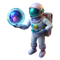 stunning rustic A lone astronaut using a holographic interface in deep space, nebulae providing soft background glow, science fiction style authentic png