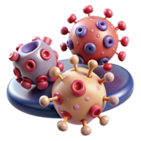vibrant rustic A group of nanobots repairing damaged tissue, microscopic view, scientific illustration style 4K png