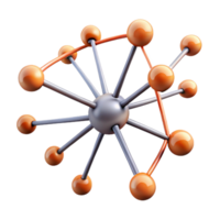 vibrant modern A network of interconnected neurons firing electrical signals, microscopic view, scientific visualization style detailed png