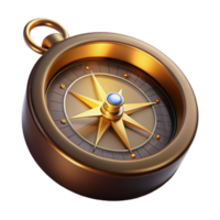 beautiful traditional A vintage compass with a detailed map, warm candlelight, vintage exploration style, realistic rendering authentic png