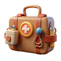 elegant rustic A vintage medical kit with antique instruments, soft natural lighting, vintage medical illustration style authentic png