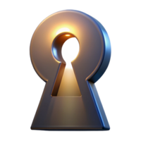 extraordinary creative A vintage keyhole with light shining through it, dramatic chiaroscuro lighting, mysterious style high quality png