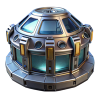 magnificent modern Space station module, metallic surfaces, artificial lighting, science fiction style authentic png