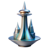 extraordinary artistic Conceptual skyscraper, gravity-defying design, futuristic lighting, abstract style original png