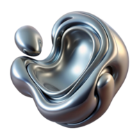 elegant rustic Fluid streams of liquid mercury merging and separating, creating a metallic, organic sculpture, illuminated by a cool, diffused light. Surrealism style with high contrast professional png
