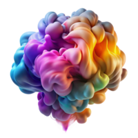 serene contemporary A swirling mass of colorful smoke plumes, intertwining and evolving, illuminated by dramatic, contrasting light. Impressionism style with a motion blur effect high resolution png
