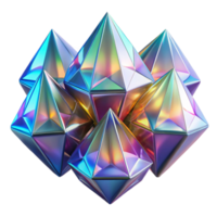 serene creative A cluster of crystalline structures, refracting and reflecting light, creating a dazzling display of prismatic colors. Art Nouveau style with global illumination high resolution png