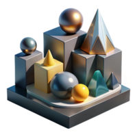 beautiful classic A dynamic interplay of light and shadow, creating an abstract landscape of geometric forms. Bauhaus style with high contrast lighting high resolution png