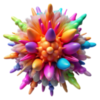 elegant modern A chaotic explosion of colorful particles, resembling a supernova, with a vibrant, energetic feel. Abstract expressionism style with a textured canvas detailed png