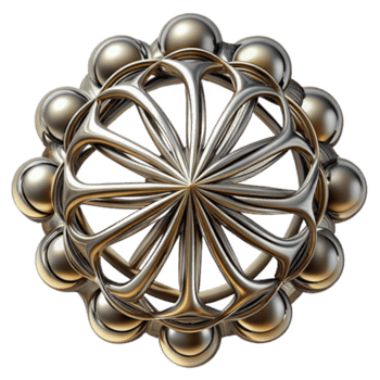 außergewöhnlich rustikal ein kompliziert Netzwerk von fließend Linien, Erstellen ein Sinn von Bewegung und Vernetzung, mit ein metallisch Glanz. Kunst Deko Stil mit ein rationalisiert ästhetisch Fachmann png