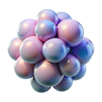 stunning rustic A cluster of translucent orbs, overlapping and intersecting, creating a sense of depth and complexity, with soft pastel colors. Minimalism style with ambient occlusion professional png