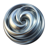 beautiful creative A swirling vortex of liquid metal, creating a mesmerizing, hypnotic effect, with a cool, silvery sheen. Surrealism style with ray tracing rendering high resolution png