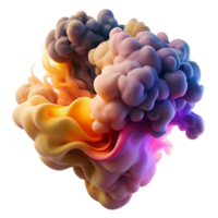 stunning vintage An abstract representation of emotions, visualized as swirling, colorful smoke plumes, with a dramatic, expressive feel. Romanticism style with chiaroscuro lighting genuine png