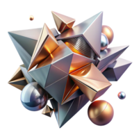 beautiful vintage A dynamic composition of fragmented shapes and lines, creating a sense of movement and energy, with a metallic texture. Futurism style with a motion blur effect detailed png
