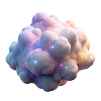 stunning traditional An ethereal cloud of glowing particles, swirling and drifting, resembling a celestial nebula, with soft pastel colors. Impressionism style with a dreamlike atmosphere high quality png