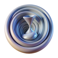 wonderful artistic An abstract representation of time, visualized as a swirling vortex of light and shadow. Surrealism style with a time-lapse effect authentic png