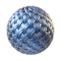 vibrant modern A textured sphere composed of interwoven fibers of light, emitting a cool, silvery glow. Minimalism style with a subtle gradient premium png