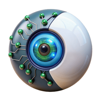 underbar modern en närbild av en cybernetiska öga visning komplex data strömmar, med lysande kretsar synlig under de hud. cyberpunk, biomekaniska, detaljerad 4k png