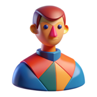 elegant rustic Portrait of an abstract figure composed of geometric shapes, vibrant, contrasting colors, abstract art style 4K png