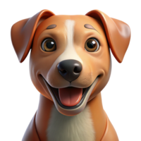 extraordinary rustic Portrait of a loyal dog with floppy ears and a happy expression, bright outdoor light, pet photography style authentic png