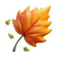 stunning traditional A single leaf falling from a tree, autumn colors, motion blur, realistic style high resolution png