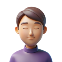 stunning classic Portrait of a person with closed eyes, conveying a sense of peace and tranquility, lit by soft, diffused light, in a minimalist style exclusive png
