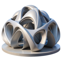 vibrant vintage Parametric architecture, complex curves and surfaces, futuristic design, white background, high detail, premium png