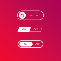 on off switch button ui simple psd