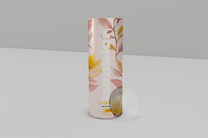 Realistic Tumbler Drinking Jar Mockup with Transparent Glass and Customizable Label for Beverage Branding Designs psd