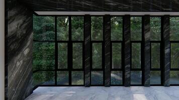 empty interior room shadow wall space background mock up architecture sunlight. a empty home modern light window video