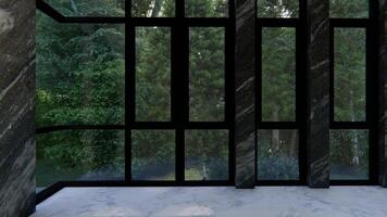 empty interior room shadow wall space background mock up architecture sunlight. empty home modern light window video