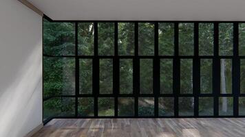 a empty interior room shadow wall space background mock up architecture sunlight. empty home modern light window video