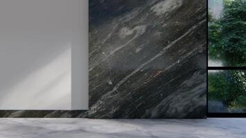empty interior room shadow wall space background mock up architecture sunlight. empty home modern light window a video