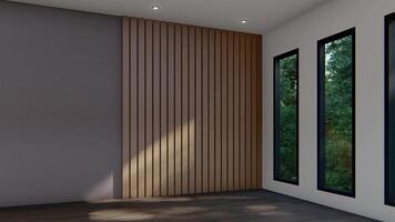 empty interior room shadow wall space on background mock up architecture sunlight. empty home modern window light floor design apartment video