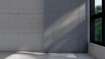 empty interior a room shadow wall space background mock up architecture sunlight. empty home modern window light floor video