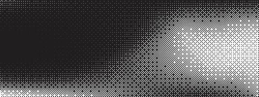 Bitmap texture background. Pixel dithering gradient. Black and white random pixels pattern. Retro glitchy art illustration. vector