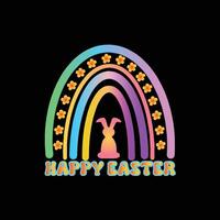 easter day gradient tshirt design vector