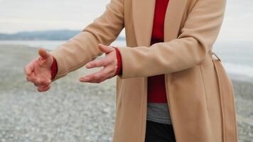 Hands Of A Woman Move To The Rhythm Of Music For Dance Artistic Expression video