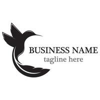 Bird logo icon design vector
