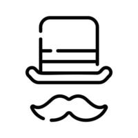 Grab this linear style icon of hipster props vector