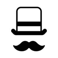 Grab this glyph style icon of hipster props. vector