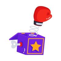 Have a look at this modern 3d style icon of punch box vector