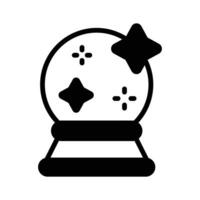 Modern yet handy glyph style icon of fortune globe. vector