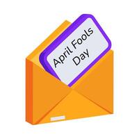 Check this premium 3d icon of april fool message prank vector