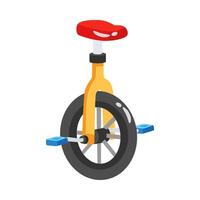 Visually engaging 3d style icon depicting unicycle vector