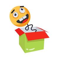 April fool prank surprise icon designed in 3d style vector