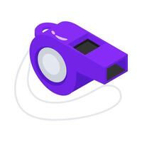 A captivating 3d style icon of whistle noise prank vector