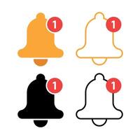 Notification With One Alert Set vector